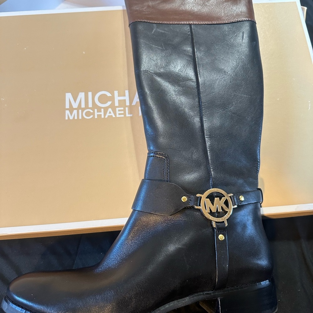 Michael Kors Black and Brown Women’s Boots